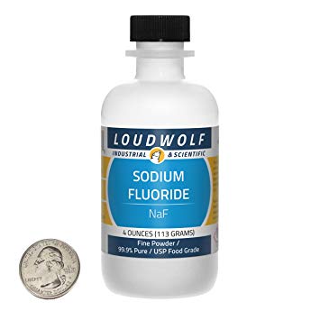 Sodium Fluoride / Fine Powder / 4 Ounces / 98% Pure Reagent Grade / SHIPS FAST FROM USA
